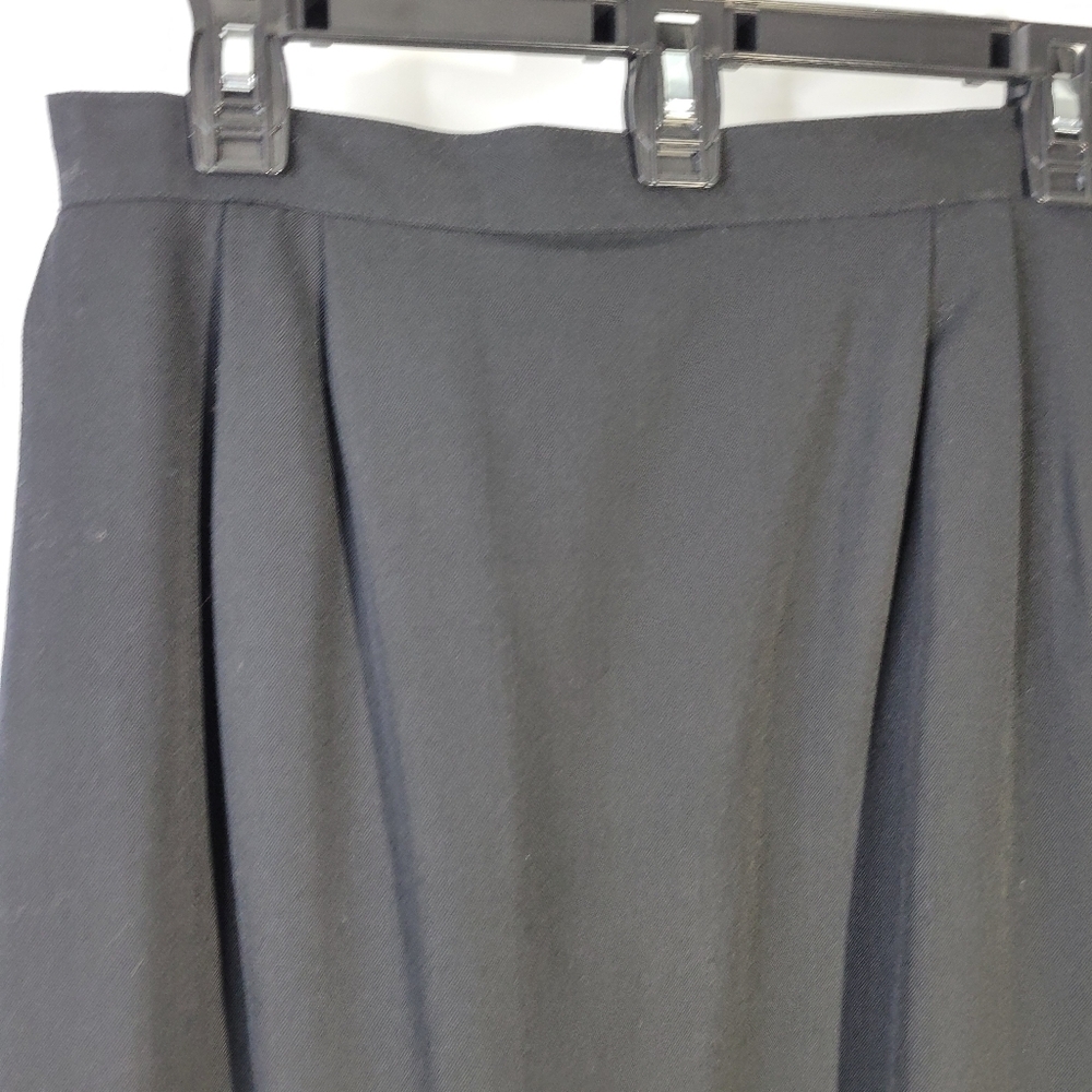 Womans Austin Reed Black 100% Wool Skirt Lined Size 10 - Picture 3 of 11
